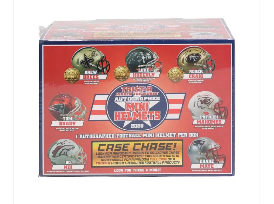 2026 tristar HT mini helmets 4 box 16 spots 2 tms $46 per